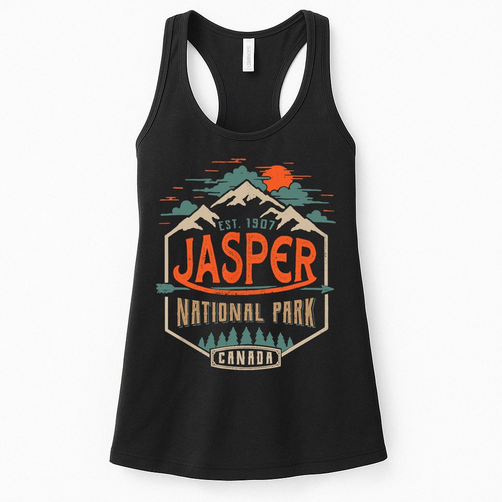 Jasper National Park, Alberta, Canada Exploration Travel Womens Tank Top