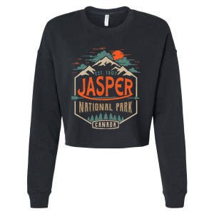 Jasper National Park, Alberta, Canada Exploration Travel Cropped Pullover Crew