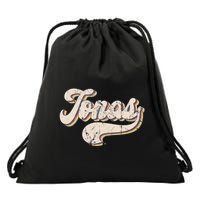 Jonas Name Personalized Vintage Retro Wo Drawstring Bag
