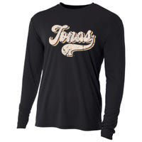 Jonas Name Personalized Vintage Retro Wo Cooling Performance Long Sleeve Crew