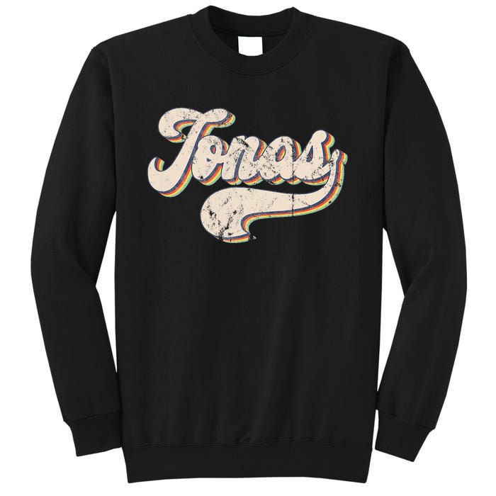 Jonas Name Personalized Vintage Retro Wo Tall Sweatshirt