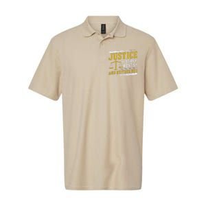 Justice Never Rests And Neither Do I Awesome Victim Advocate Softstyle Adult Sport Polo