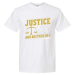 Justice Never Rests And Neither Do I Awesome Victim Advocate Garment-Dyed Heavyweight T-Shirt