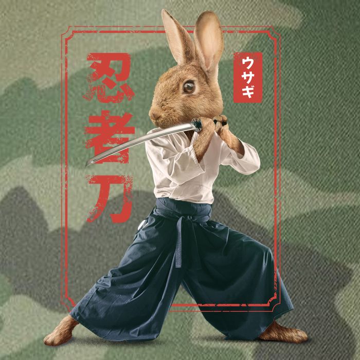 Japanese Ninja Rabbit Legacy Tie Dye Trucker Hat