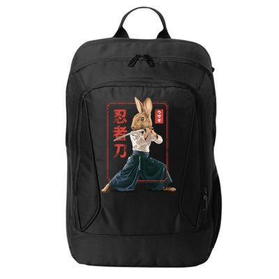 Japanese Ninja Rabbit City Backpack