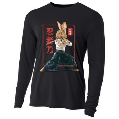 Japanese Ninja Rabbit Cooling Performance Long Sleeve Crew