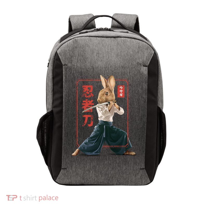 Japanese Ninja Rabbit Vector Backpack