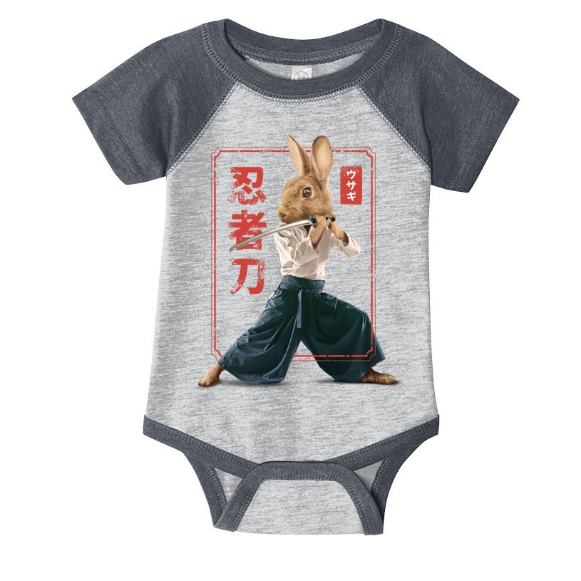 Japanese Ninja Rabbit Infant Baby Jersey Bodysuit