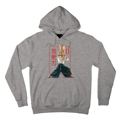 Japanese Ninja Rabbit Hoodie