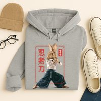 Japanese Ninja Rabbit Hoodie