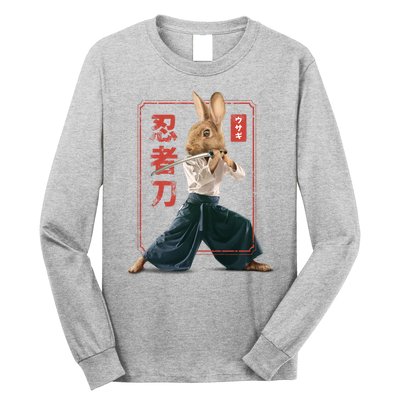 Japanese Ninja Rabbit Long Sleeve Shirt