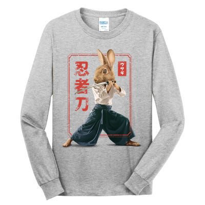 Japanese Ninja Rabbit Tall Long Sleeve T-Shirt