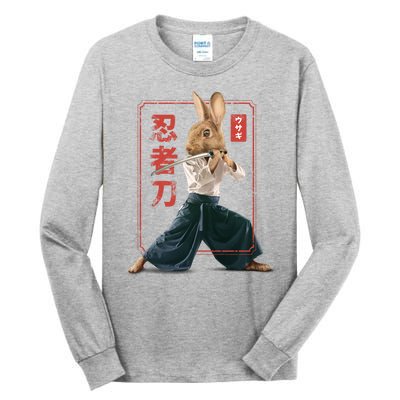 Japanese Ninja Rabbit Tall Long Sleeve T-Shirt