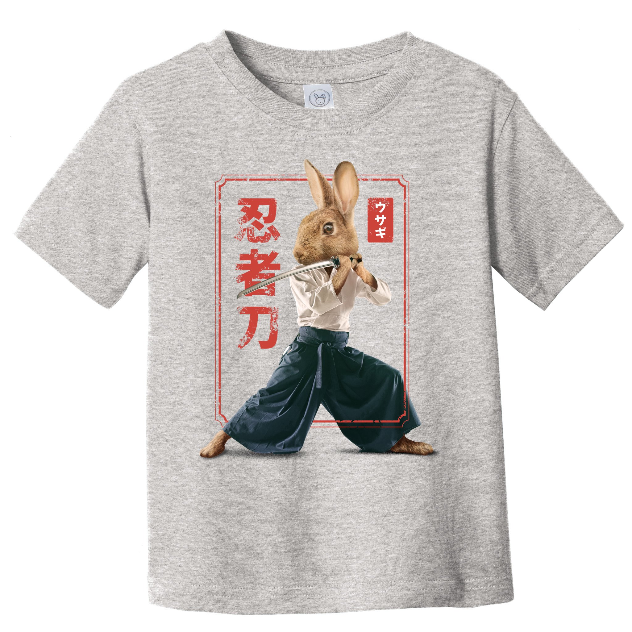 Japanese Ninja Rabbit Toddler T-Shirt