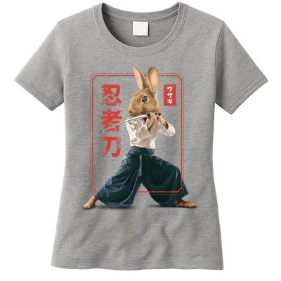Japanese Ninja Rabbit Womens T-Shirt
