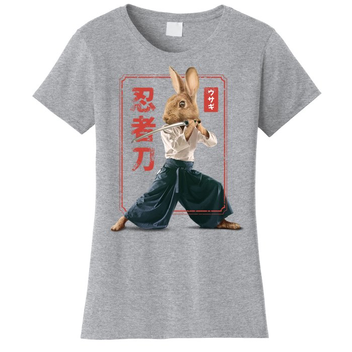 Japanese Ninja Rabbit Women's T-Shirt