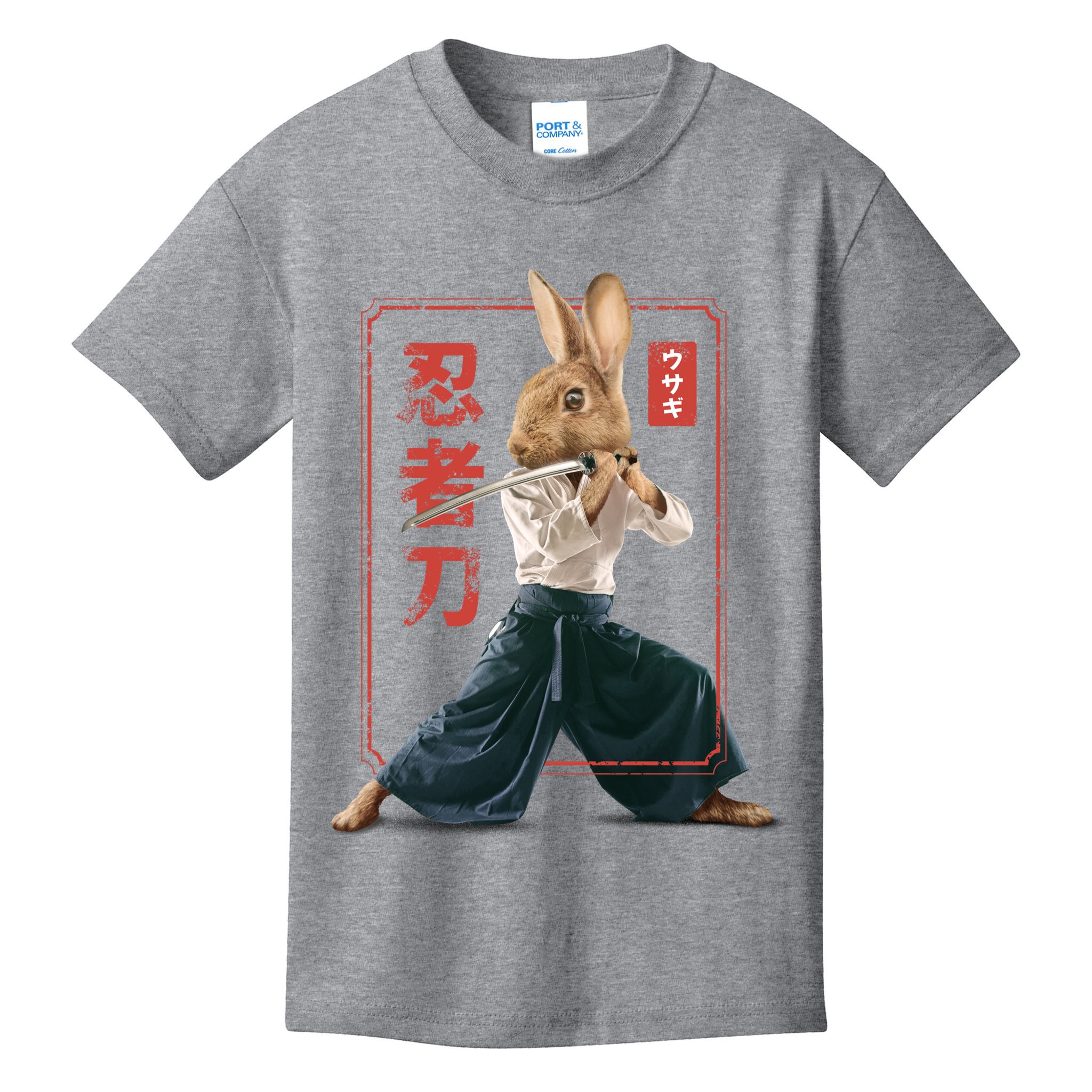 Japanese Ninja Rabbit Kids T-Shirt