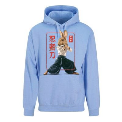 Japanese Ninja Rabbit Unisex Surf Hoodie