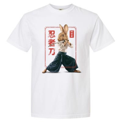 Japanese Ninja Rabbit Garment-Dyed Heavyweight T-Shirt