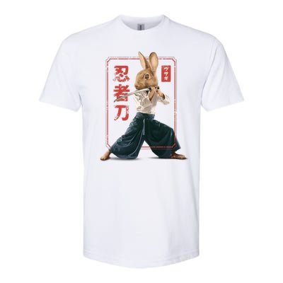 Japanese Ninja Rabbit Softstyle CVC T-Shirt