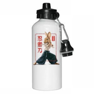 Japanese Ninja Rabbit Aluminum Water Bottle