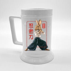 Japanese Ninja Rabbit Beer Stein