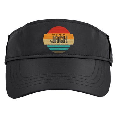 Jack Name Retro Vintage Sunset Limited Edition Adult Drive Performance Visor