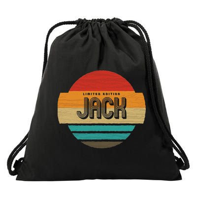 Jack Name Retro Vintage Sunset Limited Edition Drawstring Bag