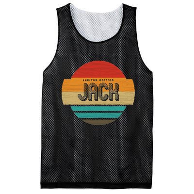 Jack Name Retro Vintage Sunset Limited Edition Mesh Reversible Basketball Jersey Tank