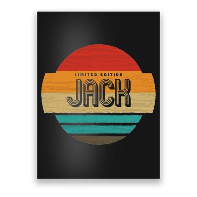 Jack Name Retro Vintage Sunset Limited Edition Poster