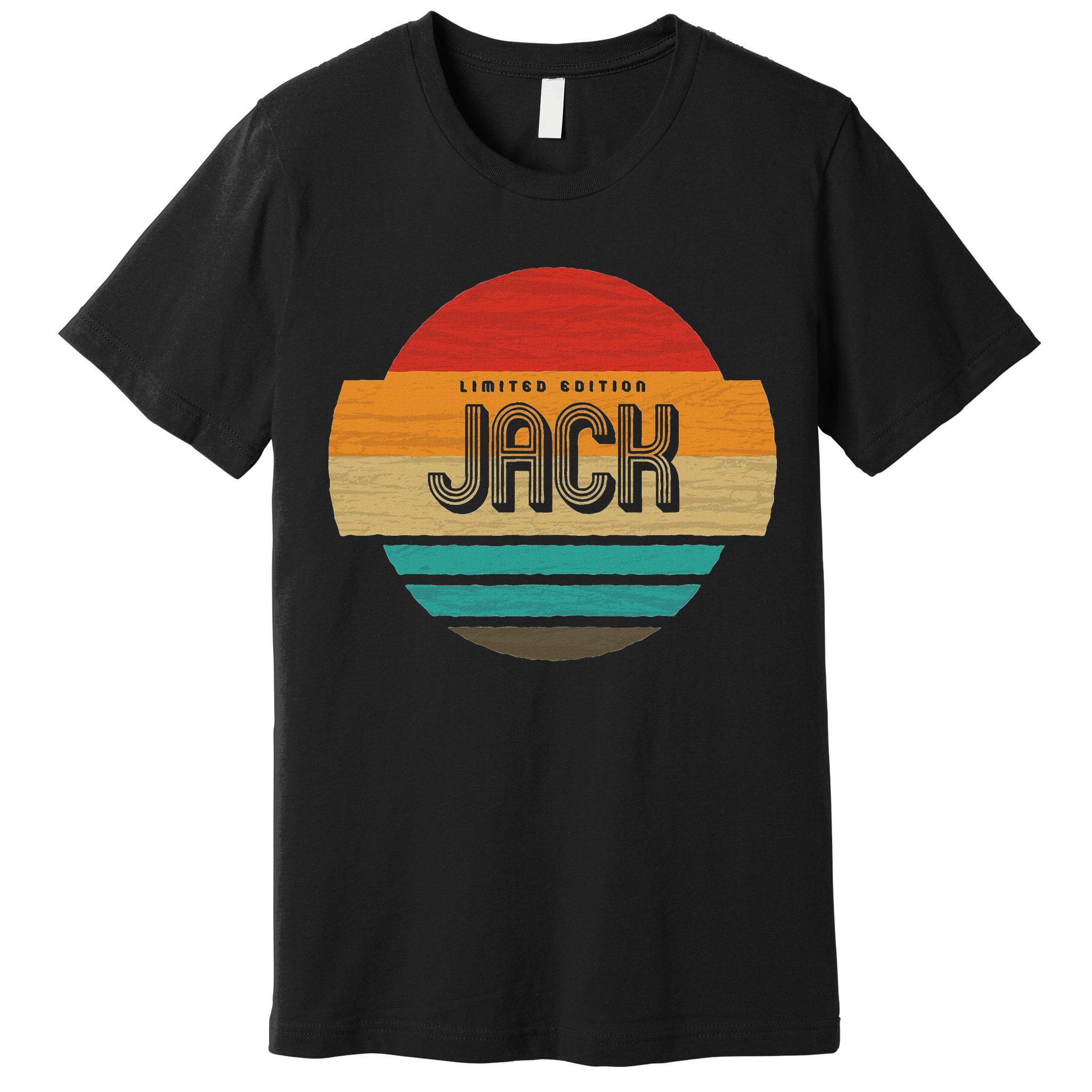 Jack Name Retro Vintage Sunset Limited Edition Premium T-Shirt