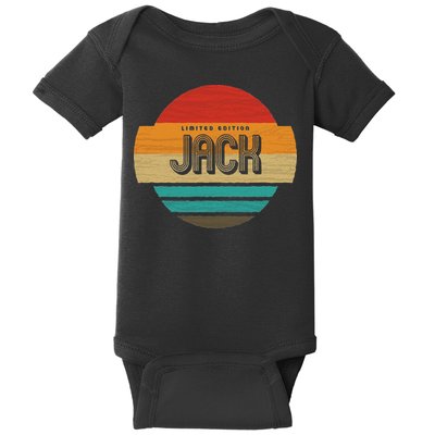 Jack Name Retro Vintage Sunset Limited Edition Baby Bodysuit