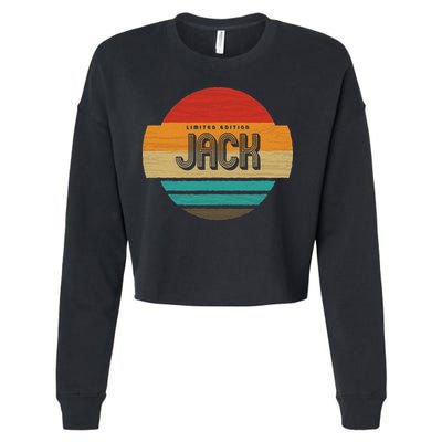 Jack Name Retro Vintage Sunset Limited Edition Cropped Pullover Crew