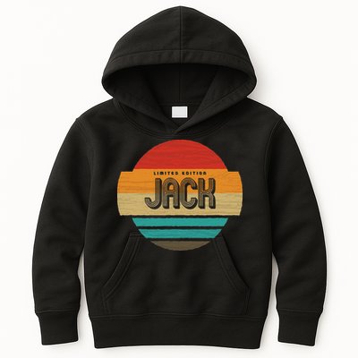 Jack Name Retro Vintage Sunset Limited Edition Kids Hoodie