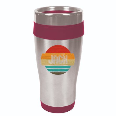 Jack Name Retro Vintage Sunset Limited Edition 16oz Travel Tumbler