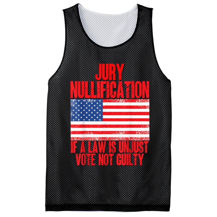 Jury Nullification Rights If a Law is Unjust Vote Not Guilty Mesh Reversible Basketball Jersey Tank