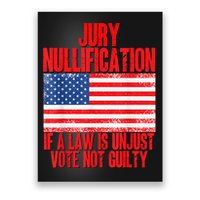 Jury Nullification Rights If a Law is Unjust Vote Not Guilty Poster