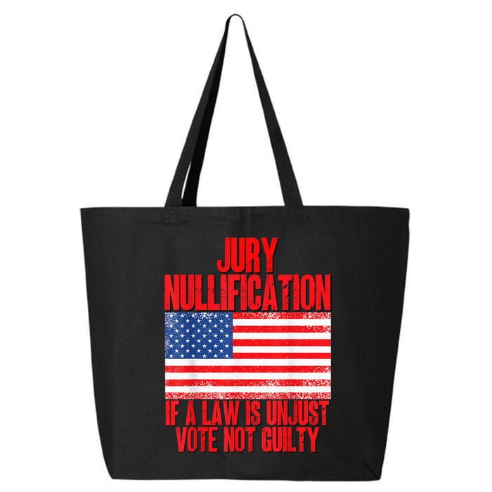 Jury Nullification Rights If a Law is Unjust Vote Not Guilty 25L Jumbo Tote