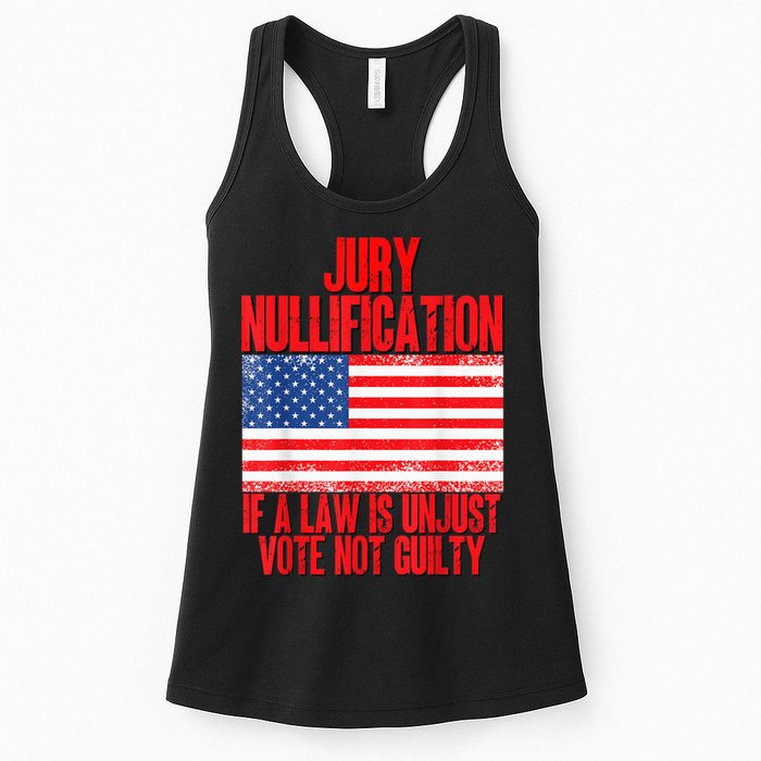 Jury Nullification Rights If a Law is Unjust Vote Not Guilty Womens Tank Top