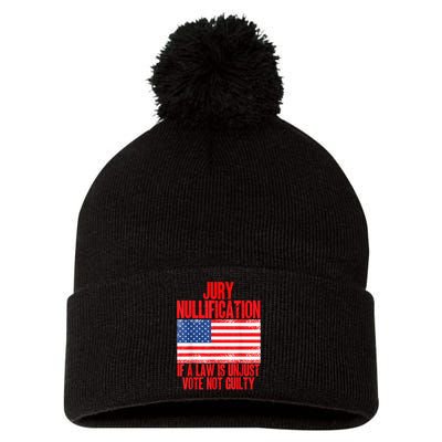 Jury Nullification Rights If a Law is Unjust Vote Not Guilty Pom Pom 12in Knit Beanie