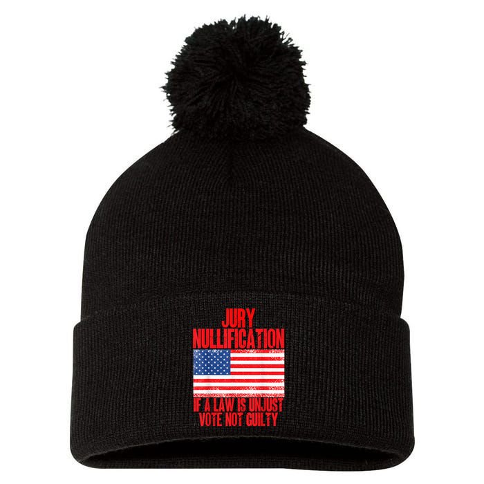 Jury Nullification Rights If a Law is Unjust Vote Not Guilty Pom Pom 12in Knit Beanie