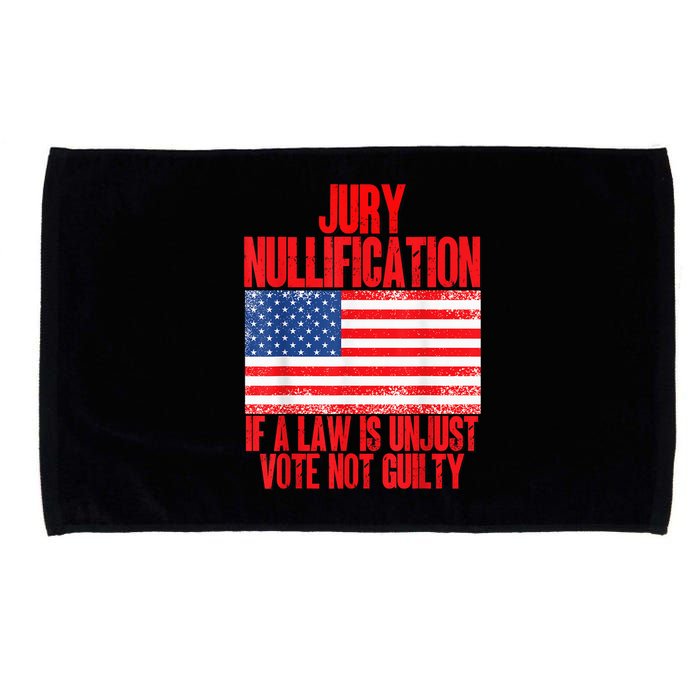 Jury Nullification Rights If a Law is Unjust Vote Not Guilty Microfiber Hand Towel