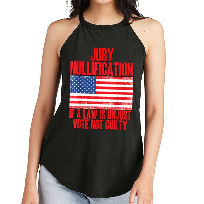 Jury Nullification Rights If a Law is Unjust Vote Not Guilty Women's Perfect Tri Rocker Tank