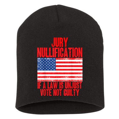 Jury Nullification Rights If a Law is Unjust Vote Not Guilty Short Acrylic Beanie