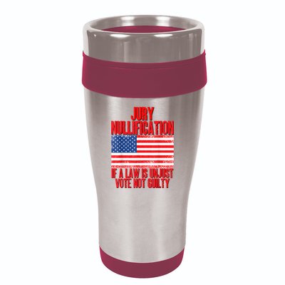 Jury Nullification Rights If a Law is Unjust Vote Not Guilty 16oz Travel Tumbler