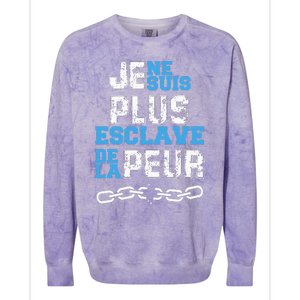 Je Ne Suis Plus Esclave Colorblast Crewneck Sweatshirt