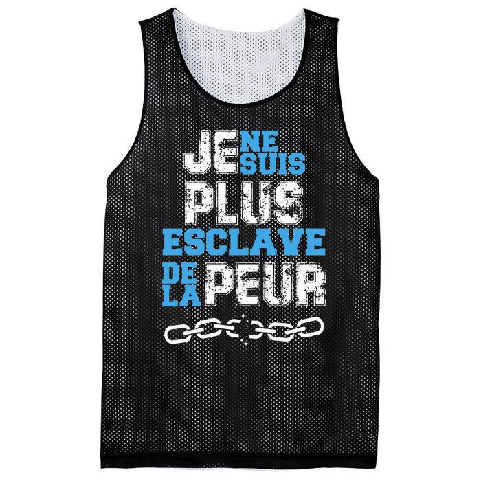 Je Ne Suis Plus Esclave Mesh Reversible Basketball Jersey Tank