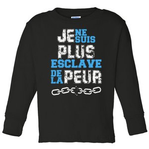 Je Ne Suis Plus Esclave Toddler Long Sleeve Shirt