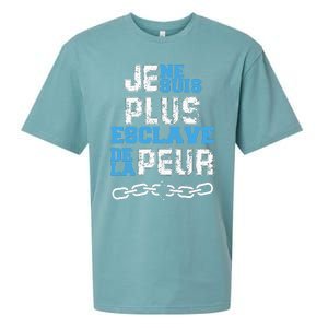 Je Ne Suis Plus Esclave Sueded Cloud Jersey T-Shirt