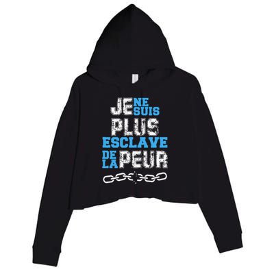 Je Ne Suis Plus Esclave. Crop Fleece Hoodie